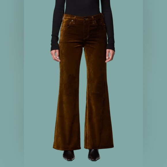 Citizens of Humannity - Kimberly 70s Flare Velvet Jean - Golden